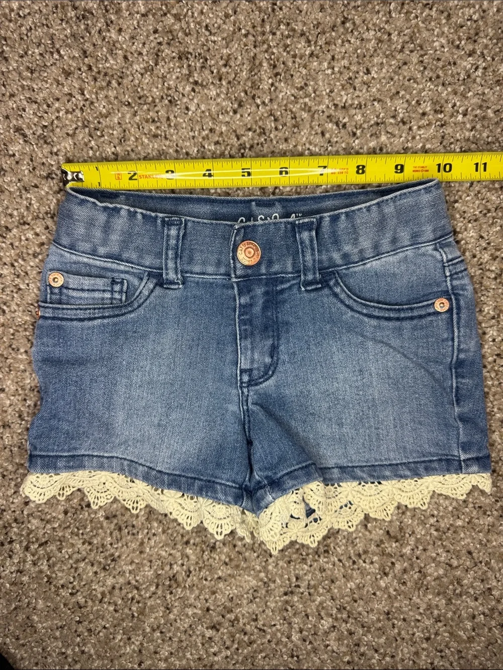 Cat & Jack Denim Top and Short Set 4T